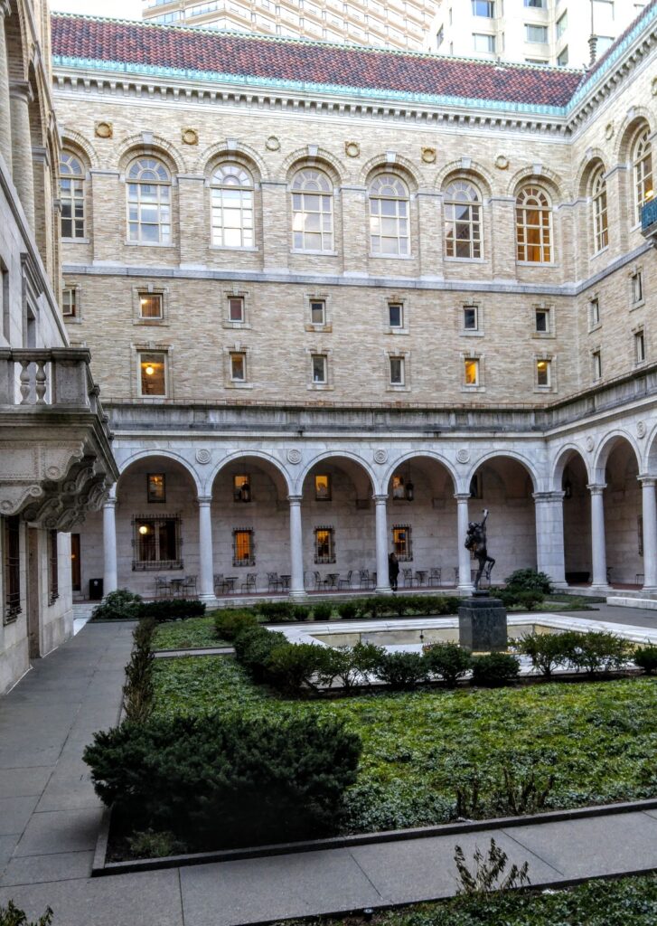Boston Public Library courtyard
