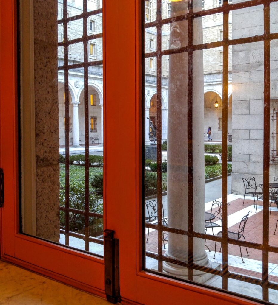 Boston Public Library courtyard