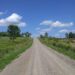 dirt road blue skies